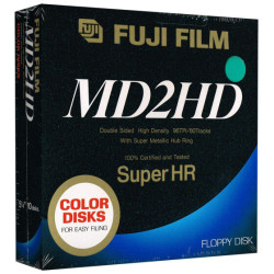 5,25" Diskettes HD "Fuji Film Super HR color" (green)