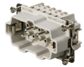 Pin contact insert, 4, 5 pole, equipped, tension clamp connection, with PE contact, 1967230000