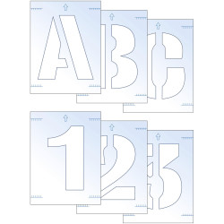 Scan 9404 Letter &amp; Number Stencil Kit 50mm