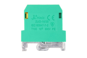 Złączka szynowa 2-przewodowa ochronna PE 16mm2 żółto zielona ZUO-16/35 A11-5E3Z