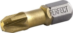 Końcówka bit 1/4” - blister PZ2x25mm titanium (2szt) STALCO PERFECT S-66400