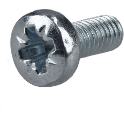 R-TECH 337042 Pozi Pan Head Machine Screws BZP M4 10mm - Pack Of 100