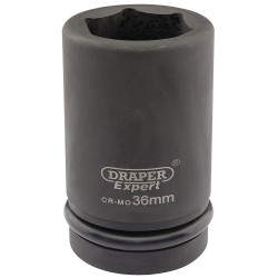 Draper Expert 05150 Expert 36mm 1&quot; Sq. Dr. Hi-Torq&#xAE; 6 Point Deep Impact Socket