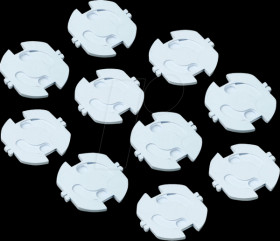 97722 Plug protector, white: 10 pieces