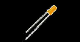 LED - 3MM AMBER - FLAT TOP