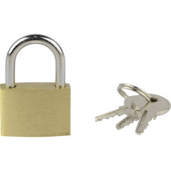 Br&#xFC;der Mannesmann M 413-35 Padlock 32mm Keyed-Different Gold