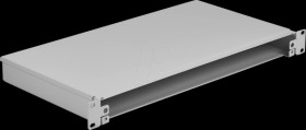 VSB-F-GR Splice box, 1U, without front panel, unequipped, grey