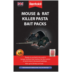 Rentokil FMR52 Mouse &amp; Rat Killer Pasta Bait (Sachets 10)