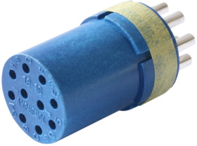 Socket contact insert, 10 pole, solder cup, straight, 97-18-1S(431)