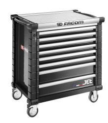 Szafka na rolkach, na kółkach, 8-szufladowa, 1004 x 1005 x 575mm, Facom