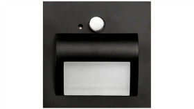 Oprawa Beryl Pir Czarna Ciepła 3000K 1,5W 12V Dc 9 Led Smd 3014 Kwadrat Do...