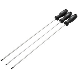 Draper 13580 Long Reach Hard Grip Screwdriver Set (3 Piece)