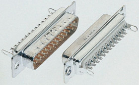 Złącze D-Sub 37-pinowe Żeński Proste Montaż na panelu raster 2.76mm Złoto na niklu