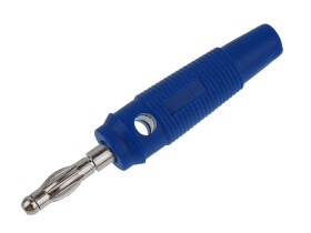 Wtyk banan 4mm niebieski Amass 25.411.5