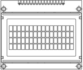 LCD-016N004B 16 x 4 Character LCD