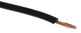 Przewód montażowy 1mm2 Czarny RS PRO Bezhalogenowe 17 AWG 500 V dł. 100m 32/0,2 mm +90°C BS EN 50525-3-41, Klasa 5 IEC