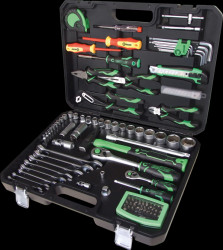 512.0107 COMPETITION 1/4"+1/2" 106-piece universal tool set