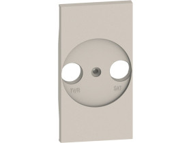 LIVING NOW Plakietka gniazda TV-R-SAT - 2 moduły - piaskowy beż KM4212 LEGRAND