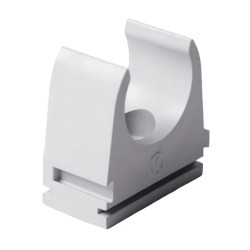Uchwyt do rur bezhalogenowych EN 32mm jasno szary 5332HF_KB