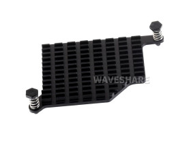 Waveshare Aluminum Heatsink For Raspberry Pi 5, With Thermal Pads And Spring-Loaded Push Pins