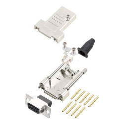 Encitech 6355-0069-11 DTSL09-LJSRG-T-DBCS-K 9-pin D-Sub Crimp Receptacle