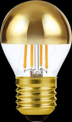 LX023881312 LED bulb E27, 4 W, 250 lm, 2500 K, filament, mirrored, dimmable