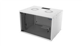 Szafa Wisząca Rack 19 9U 600Mm Szara Drzwi Szklane Soho-Box Mirsan