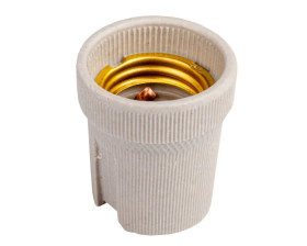 Oprawka do żarówek gniazdo E27 duży gwint ceramiczna HLDR-E27 02160