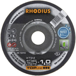 Rhodius 210450 XT24 Cutting Disc 115mm Non-Ferrous Extra Thin