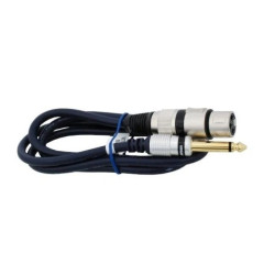 VITALCO Kabel mikrofonowy MK17 XLR (gniazdo) / Jack 6,3mm Stereo (wtyk) 7,5m