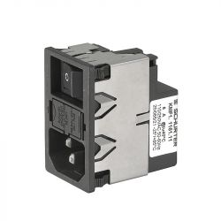 KMF1.1261.11 Złącze zasilające z filtrem, wciskany 6A