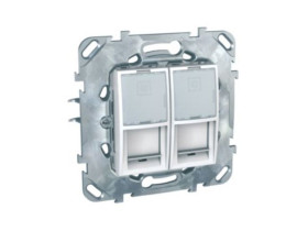 UNICA Płytka centralna 2x RJ45 biel polarna MGU50.6161.18Z SCHNEIDER ELECTRIC