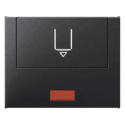 K.1 Łącznik na kartę hotelową-nasadka z nadrukiem i czerwoną soczewką antracyt mat lakierowany 16417106