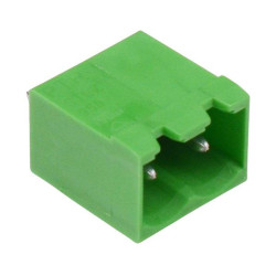 2-Way 5.08mm Vertical PCB Header Closed Ends Green 16A 300V