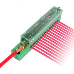 Rozdzielacz 1 fazowy szyna - listwa zaciskowa 1we/32wy