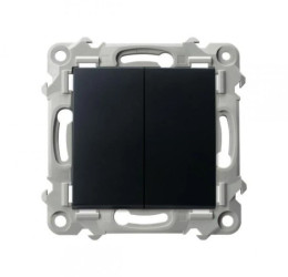 SZAFIR Łącznik podwójny schodowy czarny metalik ŁP-10Z/m/33