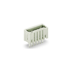 WAGO 733-340 10 Pole 2.5mm 6A MCS Vertical Male Header Closed Light Grey