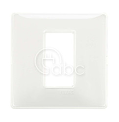 Ramka ozdobna Plana, 1M centralnie, Reflex Snow, 14641.41