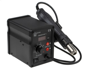 Stacja lutownicza RS PRO 1-wyjściowa Lutowanie 700W Typ F — wtyczka Schuko, typ G — brytyjski 3-stykowy 450°C