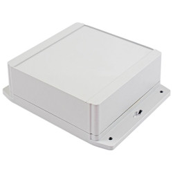 Hammond 1555R2F42GY Watertight PC Enclosure Flanged lid 160 x 160 x 62, Grey