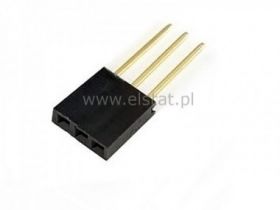 Złącze goldpin żeńskie do druku długie 3-piny