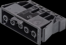 92.051.9658.1 Socket, snap-in, 5-pin, black, spring connection