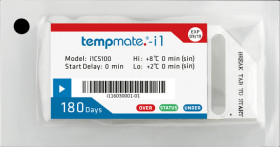 TEMPMATE I1 Single-use temperature indicator, +2 - +8°C, IP67