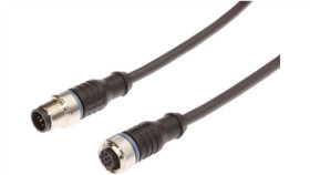 Złącze Kablowe M12 Żeński 5Pin Prosty M12 Męski 5Pin Prosty 0,3M Pur Vk030f28