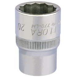 Elora 24658 20mm 1/2&quot; Square Drive Bi-hexagon Socket