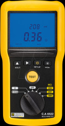 P01140822 C.A 6522 insulation measuring instrument, 250/500/1000 V, up to