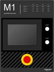 Label field, 300 x 400 mm, for Harmony XB4/XB5/XB6/9001K, ZBYLEG304001