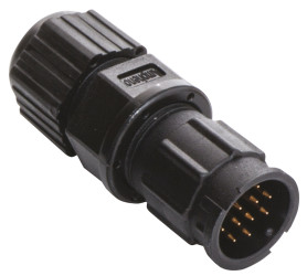 Złącze wielostykowe przemysłowe 12-pinowe, panelowe Wtyczka Amphenol Industrial