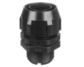 Dławnica do rur ochronnych PG21 IP66 czarna WPD 21/21 E03DK-07030100601