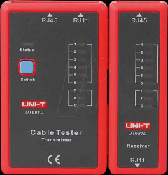 UT681L Cable tester for RJ11 and RJ45